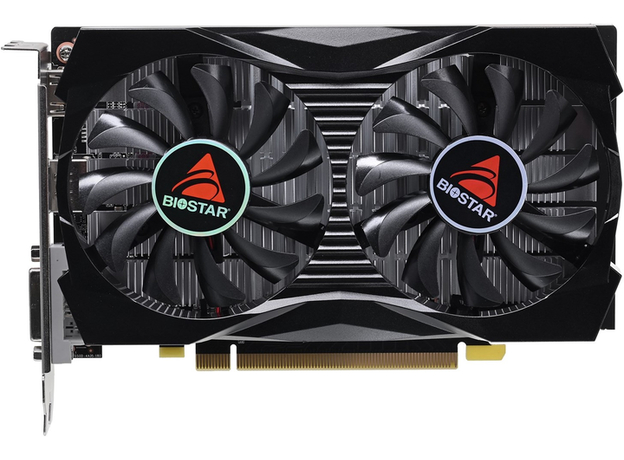 Видеокарта Biostar PCI-Ex GeForce GTX 1050 Extreme Gaming 4GB GDDR5 (128bit) (1751/7007) (HDMI, DisplayPort, DVI-D) (VN1055XF41)  Видеокарта Biostar PCI-Ex GeForce GTX 1050 Extreme Gaming 4GB GDDR5 (128bit) (1751/7007) (HDMI, DisplayPort, DVI-D) (VN1055XF41)