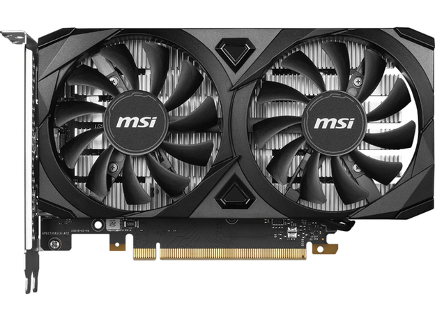Відеокарта MSI PCI-Ex GeForce RTX 3050 Ventus 2X OC 6GB GDDR6 (96bit) (1492/14000) (HDMI, DisplayPort) (V812-015R)  Відеокарта MSI PCI-Ex GeForce RTX 3050 Ventus 2X OC 6GB GDDR6 (96bit) (1492/14000) (HDMI, DisplayPort) (V812-015R)