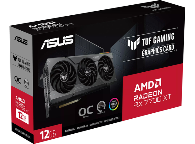 Відеокарта ASUS PCI-Ex Radeon RX 7700 XT TUF Gaming OC Edition 12GB GDDR6 (192bit) (2599/18000) (1 x HDMI, 3 x DisplayPort) (TUF-RX7700XT-O12G-GAMING) - зображення 14 Відеокарта ASUS PCI-Ex Radeon RX 7700 XT TUF Gaming OC Edition 12GB GDDR6 (192bit) (2599/18000) (1 x HDMI, 3 x DisplayPort) (TUF-RX7700XT-O12G-GAMING) - зображення 14