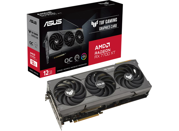 Відеокарта ASUS PCI-Ex Radeon RX 7700 XT TUF Gaming OC Edition 12GB GDDR6 (192bit) (2599/18000) (1 x HDMI, 3 x DisplayPort) (TUF-RX7700XT-O12G-GAMING) - зображення 15 Відеокарта ASUS PCI-Ex Radeon RX 7700 XT TUF Gaming OC Edition 12GB GDDR6 (192bit) (2599/18000) (1 x HDMI, 3 x DisplayPort) (TUF-RX7700XT-O12G-GAMING) - зображення 15