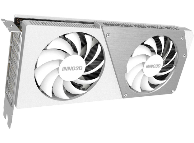 Видеокарта INNO3D PCI-Ex GeForce RTX 4070 Twin X2 OC White Stealth 12GB GDDR6X (192bit) (2505/21000) (HDMI, 3 x DisplayPort) (N40702-126XX-183052V) - изображение 2 Видеокарта INNO3D PCI-Ex GeForce RTX 4070 Twin X2 OC White Stealth 12GB GDDR6X (192bit) (2505/21000) (HDMI, 3 x DisplayPort) (N40702-126XX-183052V) - изображение 2
