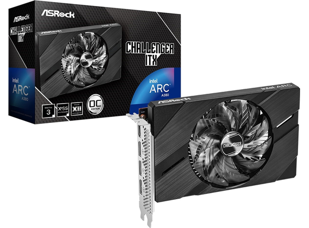 Asrock PCI-Ex Arc A380 6GB GDDR6 (96bit) (2250/15500) (1 x HDMI, 3 x DisplayPort) (A380 CLI 6GO) - изображение 5 Asrock PCI-Ex Arc A380 6GB GDDR6 (96bit) (2250/15500) (1 x HDMI, 3 x DisplayPort) (A380 CLI 6GO) - изображение 5