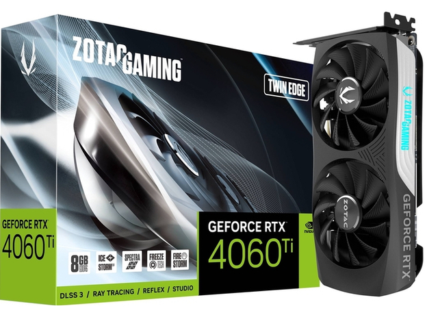 ZOTAC PCI-Ex GeForce RTX 4060 Ti Twin Edge 8GB GDDR6 (128bit) (2535/18000) (1 х HDMI, 3 x DisplayPort) (ZT-D40610E-10M) - изображение 6