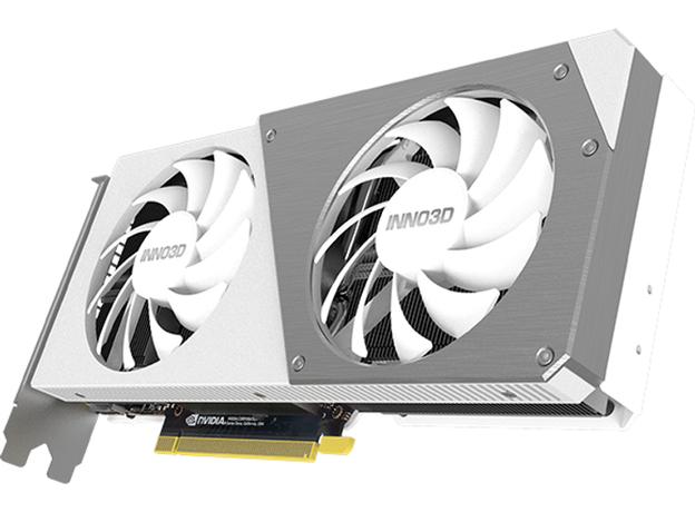 INNO3D PCI-Ex GeForce RTX 4060 Ti Twin X2 OC White 8GB GDDR6 (128bit) (2565/18000) (1 х HDMI, 3 x DisplayPort) (N406T2-08D6X-171153W) - изображение 4 INNO3D PCI-Ex GeForce RTX 4060 Ti Twin X2 OC White 8GB GDDR6 (128bit) (2565/18000) (1 х HDMI, 3 x DisplayPort) (N406T2-08D6X-171153W) - изображение 4