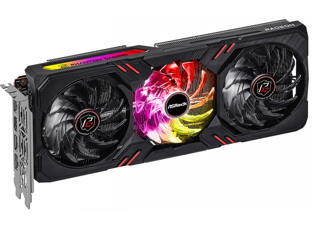 ASRock PCI-Ex Radeon RX 7600 Phantom Gaming OC 8GB GDDR6 (128bit) (2755/18000) (1 x HDMI, 3 x DisplayPort) (RX7600 PG 8GO) - изображение 2 ASRock PCI-Ex Radeon RX 7600 Phantom Gaming OC 8GB GDDR6 (128bit) (2755/18000) (1 x HDMI, 3 x DisplayPort) (RX7600 PG 8GO) - изображение 2