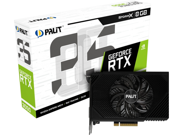 Palit PCI-Ex GeForce RTX 3050 StormX 8GB GDDR6 (128bit) (1552/14000) (1 x DisplayPort, 1 x HDMI, 1 x DVI) (NE63050018P1-1070F) - изображение 6 Palit PCI-Ex GeForce RTX 3050 StormX 8GB GDDR6 (128bit) (1552/14000) (1 x DisplayPort, 1 x HDMI, 1 x DVI) (NE63050018P1-1070F) - изображение 6