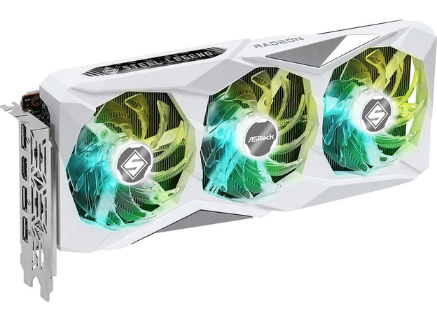 Відеокарта ASRock PCI-Ex Radeon RX 7600 Steel Legend OC 8GB GDDR6 (128bit) (2725/18000) (1 x HDMI, 3 x DisplayPort) (RX7600 SL 8GO) - зображення 3 Відеокарта ASRock PCI-Ex Radeon RX 7600 Steel Legend OC 8GB GDDR6 (128bit) (2725/18000) (1 x HDMI, 3 x DisplayPort) (RX7600 SL 8GO) - зображення 3