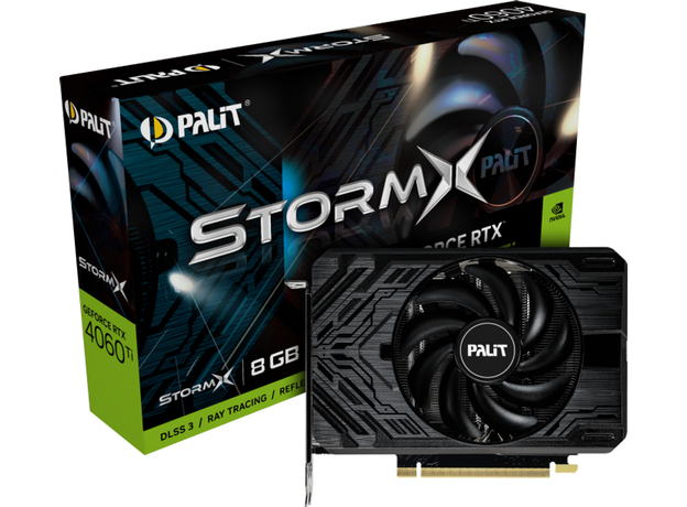 Видеокарта Palit PCI-Ex GeForce RTX 4060 Ti StormX 8GB GDDR6 (128bit) (2535/18000) (HDMI, 3 x DisplayPort) (NE6406T019P1-1060F) - изображение 8 Видеокарта Palit PCI-Ex GeForce RTX 4060 Ti StormX 8GB GDDR6 (128bit) (2535/18000) (HDMI, 3 x DisplayPort) (NE6406T019P1-1060F) - изображение 8