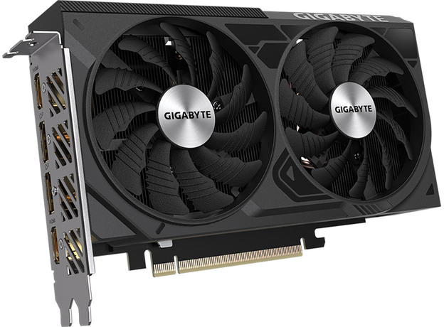 Відеокарта Gigabyte PCI-Ex GeForce RTX 4060 Ti Windforce OC 16GB GDDR6 (128bit) (2565/18000) (2 x HDMI, 2 x DisplayPort) (GV-N406TWF2OC-16GD) - зображення 2 Відеокарта Gigabyte PCI-Ex GeForce RTX 4060 Ti Windforce OC 16GB GDDR6 (128bit) (2565/18000) (2 x HDMI, 2 x DisplayPort) (GV-N406TWF2OC-16GD) - зображення 2
