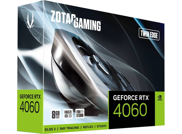 Відеокарта Zotac GeForce RTX 4060 Twin Edge 8GB (ZT-D40600E-10M) - зображення 7 Відеокарта Zotac GeForce RTX 4060 Twin Edge 8GB (ZT-D40600E-10M) - зображення 7