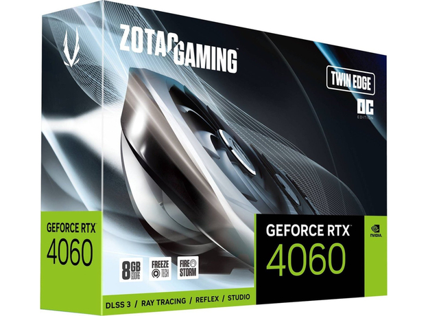 Видеокарта Zotac GeForce RTX 4060 Twin Edge OC 8GB (ZT-D40600H-10M) - изображение 7 Видеокарта Zotac GeForce RTX 4060 Twin Edge OC 8GB (ZT-D40600H-10M) - изображение 7