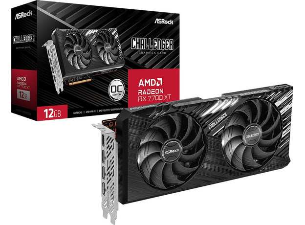 Видеокарта ASRock Radeon RX 7700 XT CHALLENGER OC 12G (RX7700XT CL 12GO) - изображение 6 Видеокарта ASRock Radeon RX 7700 XT CHALLENGER OC 12G (RX7700XT CL 12GO) - изображение 6