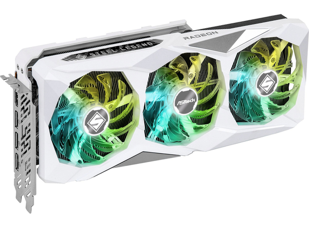 Видеокарта ASRock Radeon RX 7700 XT STEEL LEGEND OC 12G (RX7700XT SL 12GO) - изображение 2 Видеокарта ASRock Radeon RX 7700 XT STEEL LEGEND OC 12G (RX7700XT SL 12GO) - изображение 2