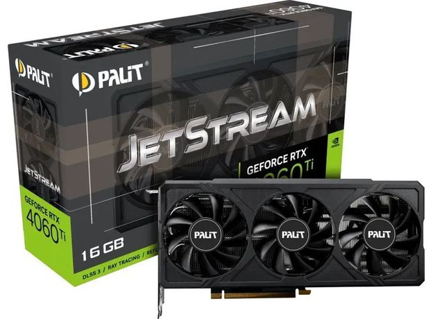 Видеокарта Palit GeForce RTX 4060 Ti Jetstream 16GB (NE6406T019T1-1061J) - изображение 8 Видеокарта Palit GeForce RTX 4060 Ti Jetstream 16GB (NE6406T019T1-1061J) - изображение 8