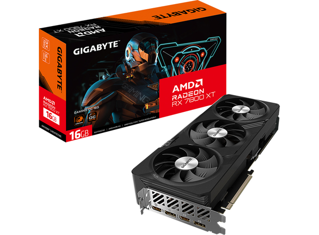 Видеокарта Gigabyte PCI-Ex Radeon RX 7800 XT Gaming OC 16GB GDDR6 (GV-R78XTGAMING OC-16GD) - изображение 8 Видеокарта Gigabyte PCI-Ex Radeon RX 7800 XT Gaming OC 16GB GDDR6 (GV-R78XTGAMING OC-16GD) - изображение 8
