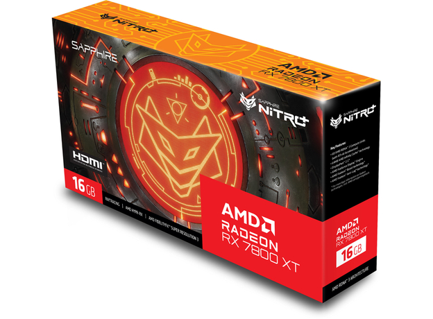 Видеокарта Sapphire PCI-Ex Radeon RX 7800 XT Nitro+ 16GB GDDR6 (256bit) (2565/19500) (2 х HDMI, 2 x DisplayPort) (11330-01-20G) - изображение 5 Видеокарта Sapphire PCI-Ex Radeon RX 7800 XT Nitro+ 16GB GDDR6 (256bit) (2565/19500) (2 х HDMI, 2 x DisplayPort) (11330-01-20G) - изображение 5