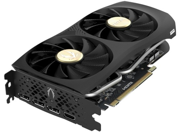 Відеокарта Zotac PCI-Ex GeForce RTX 4060 Ti AMP 16GB GDDR6 (128bit) (2595/18000) (1 x HDMI, 3 x DisplayPort) (ZT-D40620F-10M) - зображення 3 Відеокарта Zotac PCI-Ex GeForce RTX 4060 Ti AMP 16GB GDDR6 (128bit) (2595/18000) (1 x HDMI, 3 x DisplayPort) (ZT-D40620F-10M) - зображення 3