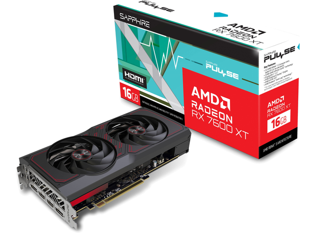 Відеокарта Sapphire PCI-Ex Radeon RX 7600 XT Pulse OC 16GB GDDR6 (128bit) (2810/18000) (2 х HDMI, 2 x DisplayPort) (11339-04-20G) - зображення 7 Відеокарта Sapphire PCI-Ex Radeon RX 7600 XT Pulse OC 16GB GDDR6 (128bit) (2810/18000) (2 х HDMI, 2 x DisplayPort) (11339-04-20G) - зображення 7