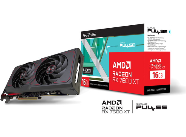 Відеокарта Sapphire PCI-Ex Radeon RX 7600 XT Pulse OC 16GB GDDR6 (128bit) (2810/18000) (2 х HDMI, 2 x DisplayPort) (11339-04-20G) - зображення 8 Відеокарта Sapphire PCI-Ex Radeon RX 7600 XT Pulse OC 16GB GDDR6 (128bit) (2810/18000) (2 х HDMI, 2 x DisplayPort) (11339-04-20G) - зображення 8