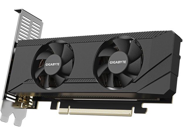 Видеокарта Gigabyte PCI-Ex GeForce RTX 3050 Low Profile OC 6GB GDDR6 (96bit) (1477/14000) (2 х HDMI, 2 x DisplayPort) (GV-N3050OC-6GL) - изображение 3