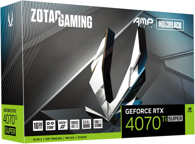 Видеокарта Zotac PCI-Ex GeForce RTX 4070 Ti Super AMP Holo 16GB GDDR6X (256bit) (2640/21000) (HDMI, 3 x DisplayPort) (ZT-D40730F-10P) - изображение 7