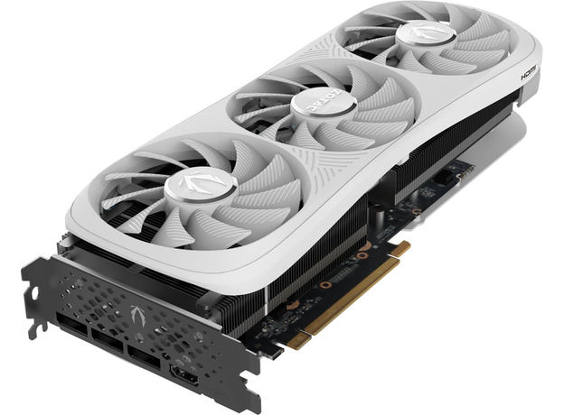 Видеокарта Zotac PCI-Ex GeForce RTX 4070 Ti Super Trinity OC White Edition 16GB GDDR6X (256bit) (2625/21000) (HDMI, 3 x DisplayPort) (ZT-D40730Q-10P) - изображение 2 Видеокарта Zotac PCI-Ex GeForce RTX 4070 Ti Super Trinity OC White Edition 16GB GDDR6X (256bit) (2625/21000) (HDMI, 3 x DisplayPort) (ZT-D40730Q-10P) - изображение 2