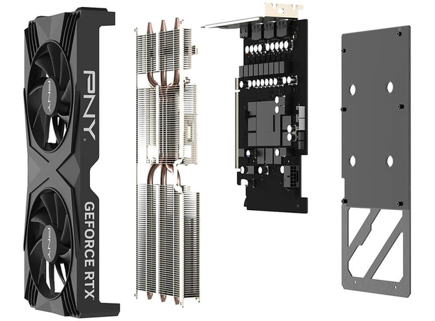 Видеокарта PNY PCI-Ex GeForce RTX 4070 Super VERTO Dual Fan OC 12GB GDDR6X (192bit) (2490/21000) (1 x HDMI, 3 x DisplayPort) (VCG4070S12DFXPB1-O) - изображение 11 Видеокарта PNY PCI-Ex GeForce RTX 4070 Super VERTO Dual Fan OC 12GB GDDR6X (192bit) (2490/21000) (1 x HDMI, 3 x DisplayPort) (VCG4070S12DFXPB1-O) - изображение 11