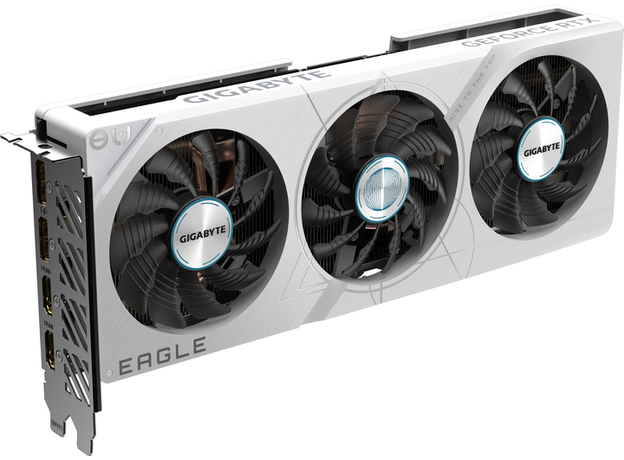 Відеокарта Gigabyte PCI-Ex GeForce RTX 4060 Ti Eagle OC ICE 8GB GDDR6 (128bit) (2550/18000) (2 x HDMI, 2 x DisplayPort) (GV-N406TEAGLEOC ICE-8GD) - зображення 2 Відеокарта Gigabyte PCI-Ex GeForce RTX 4060 Ti Eagle OC ICE 8GB GDDR6 (128bit) (2550/18000) (2 x HDMI, 2 x DisplayPort) (GV-N406TEAGLEOC ICE-8GD) - зображення 2