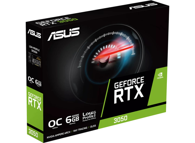 Відеокарта ASUS PCI-Ex GeForce RTX 3050 LP BRK OC Edition 6GB GDDR6 (96bit) (1537/14000) (HDMI, DisplayPort, DVI-D) (RTX3050-O6G-LP-BRK) - зображення 6 Відеокарта ASUS PCI-Ex GeForce RTX 3050 LP BRK OC Edition 6GB GDDR6 (96bit) (1537/14000) (HDMI, DisplayPort, DVI-D) (RTX3050-O6G-LP-BRK) - зображення 6