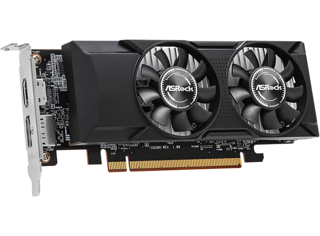 Видеокарта ASRock PCI-Ex Intel Arc A380 Low Profile 6GB GDDR6 (96bit) (2000/15500) (HDMI, DisplayPort) (A380 LP 6G) - изображение 2