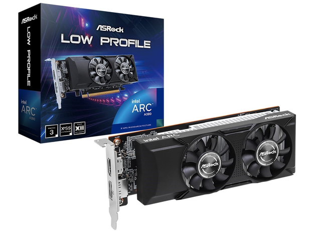 Видеокарта ASRock PCI-Ex Intel Arc A380 Low Profile 6GB GDDR6 (96bit) (2000/15500) (HDMI, DisplayPort) (A380 LP 6G) - изображение 5