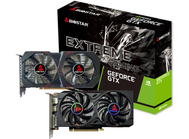 Видеокарта Biostar PCI-Ex GeForce GTX 1660 Ti Extreme Gaming 6GB GDDR6 (192bit) (1770/12000) (HDMI, DisplayPort, DVI-D) (VN1666TF69) - изображение 4 Видеокарта Biostar PCI-Ex GeForce GTX 1660 Ti Extreme Gaming 6GB GDDR6 (192bit) (1770/12000) (HDMI, DisplayPort, DVI-D) (VN1666TF69) - изображение 4