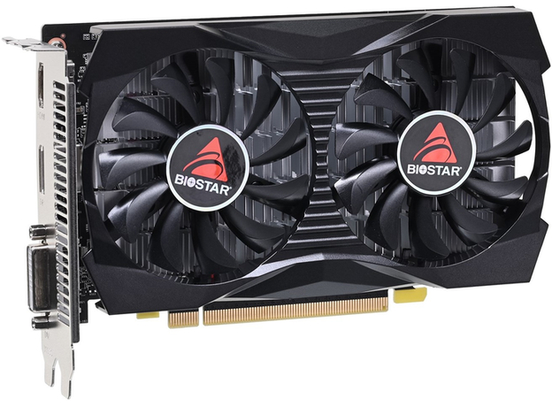 Видеокарта Biostar PCI-Ex GeForce GTX 1050 Extreme Gaming 4GB GDDR5 (128bit) (1751/7007) (HDMI, DisplayPort, DVI-D) (VN1055XF41) - изображение 2 Видеокарта Biostar PCI-Ex GeForce GTX 1050 Extreme Gaming 4GB GDDR5 (128bit) (1751/7007) (HDMI, DisplayPort, DVI-D) (VN1055XF41) - изображение 2