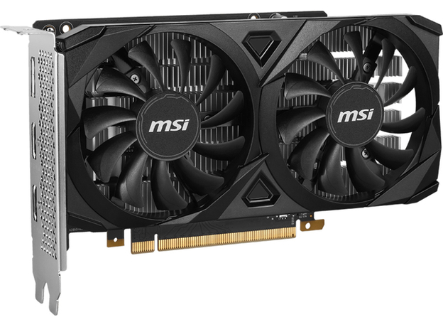 Відеокарта MSI PCI-Ex GeForce RTX 3050 Ventus 2X OC 6GB GDDR6 (96bit) (1492/14000) (HDMI, DisplayPort) (V812-015R) - зображення 2 Відеокарта MSI PCI-Ex GeForce RTX 3050 Ventus 2X OC 6GB GDDR6 (96bit) (1492/14000) (HDMI, DisplayPort) (V812-015R) - зображення 2