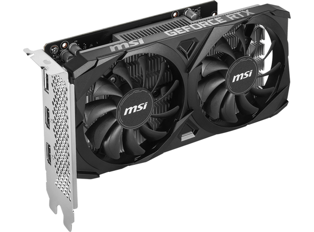 Відеокарта MSI PCI-Ex GeForce RTX 3050 Ventus 2X OC 6GB GDDR6 (96bit) (1492/14000) (HDMI, DisplayPort) (V812-015R) - зображення 3 Відеокарта MSI PCI-Ex GeForce RTX 3050 Ventus 2X OC 6GB GDDR6 (96bit) (1492/14000) (HDMI, DisplayPort) (V812-015R) - зображення 3