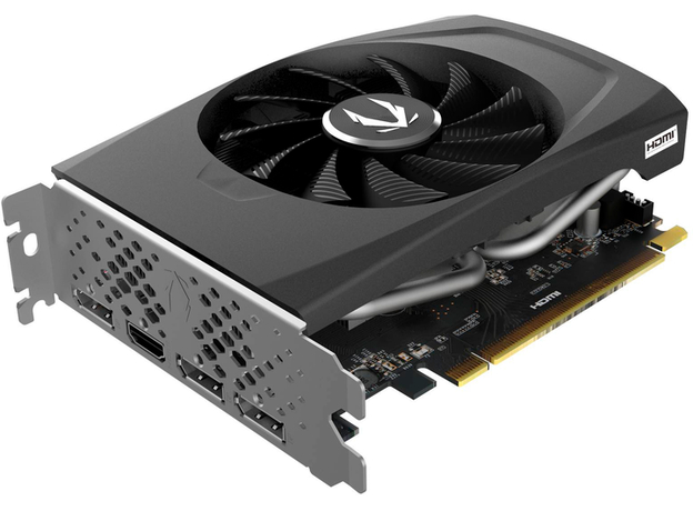 Відеокарта Zotac PCI-Ex GeForce RTX 4060 Solo 8GB GDDR6 (128bit) (2460/17000) (HDMI, 3 x DisplayPort) (ZT-D40600G-10L) - зображення 2 Відеокарта Zotac PCI-Ex GeForce RTX 4060 Solo 8GB GDDR6 (128bit) (2460/17000) (HDMI, 3 x DisplayPort) (ZT-D40600G-10L) - зображення 2