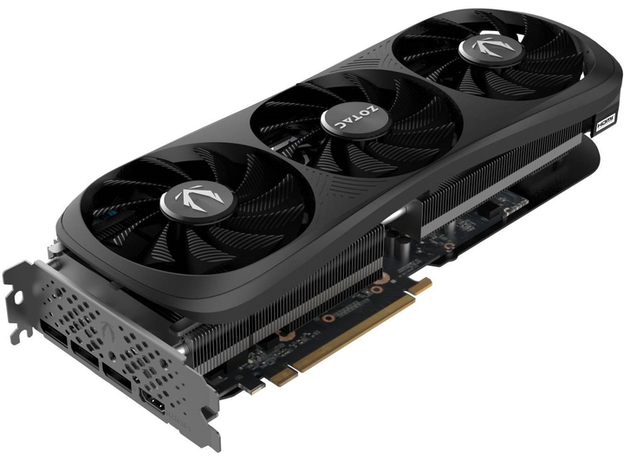 Відеокарта Zotac PCI-Ex GeForce RTX 4080 Super AMP 16GB GDDR6X (256bit) (2610/23000) (HDMI, 3 x DisplayPort) (ZT-D40820F-10P) - зображення 2 Відеокарта Zotac PCI-Ex GeForce RTX 4080 Super AMP 16GB GDDR6X (256bit) (2610/23000) (HDMI, 3 x DisplayPort) (ZT-D40820F-10P) - зображення 2