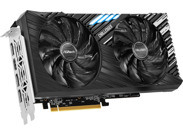 Видеокарта ASRock PCI-Ex Radeon RX 7600 XT Challenger OC 16GB GDDR6 (128bit) (2799/18000) (HDMI, 3 x DisplayPort) (RX7600XT CL 16GO) - изображение 3 Видеокарта ASRock PCI-Ex Radeon RX 7600 XT Challenger OC 16GB GDDR6 (128bit) (2799/18000) (HDMI, 3 x DisplayPort) (RX7600XT CL 16GO) - изображение 3