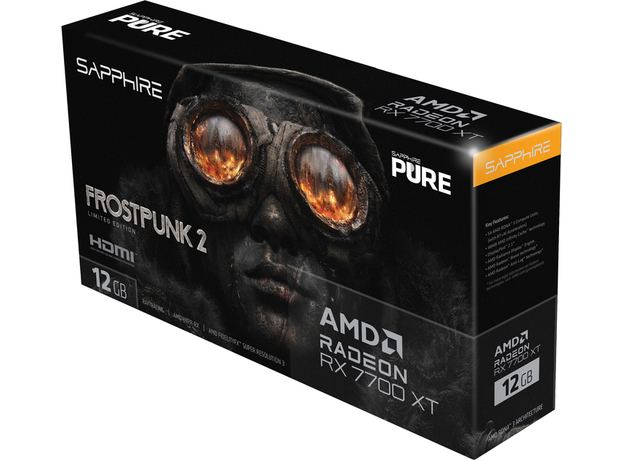 Видеокарта Sapphire PCI-Ex Radeon RX 7700 XT Pure Frostpunk 2 Edition 12GB GDDR6 (192bit) (2226/18000 МГц) (2 x HDMI, 2 x DisplayPort) (11335-08-50G) - изображение 7 Видеокарта Sapphire PCI-Ex Radeon RX 7700 XT Pure Frostpunk 2 Edition 12GB GDDR6 (192bit) (2226/18000 МГц) (2 x HDMI, 2 x DisplayPort) (11335-08-50G) - изображение 7