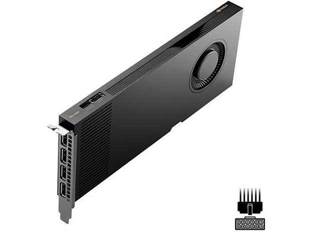 Відеокарта PNY PCI-Ex NVIDIA RTX 4000 Ada 20GB GDDR6 (160bit) (4 x DisplayPort) Full Retail (VCNRTX4000ADA-PB) - зображення 2 Відеокарта PNY PCI-Ex NVIDIA RTX 4000 Ada 20GB GDDR6 (160bit) (4 x DisplayPort) Full Retail (VCNRTX4000ADA-PB) - зображення 2