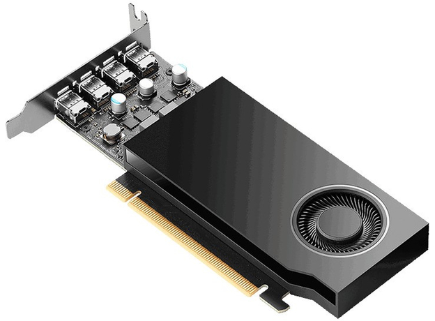 Видеокарта PNY PCI-Ex NVIDIA RTX A1000 8GB GDDR6 (128 bit) (4 x miniDisplayPort) (VCNRTXA1000-PB) - изображение 4