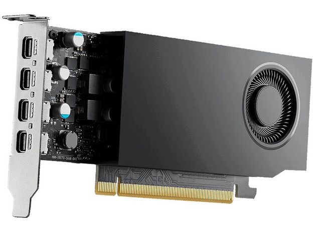 Видеокарта PNY PCI-Ex NVIDIA RTX A400 4GB GDDR6 (64 bit) (4 x miniDisplayPort) (VCNRTXA400-PB) - изображение 2 Видеокарта PNY PCI-Ex NVIDIA RTX A400 4GB GDDR6 (64 bit) (4 x miniDisplayPort) (VCNRTXA400-PB) - изображение 2