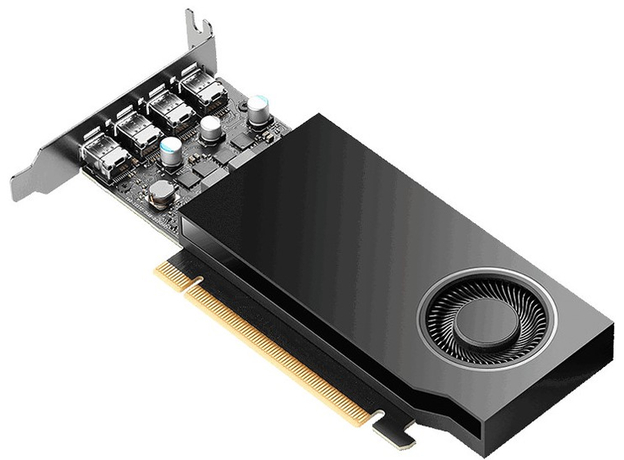 Видеокарта PNY PCI-Ex NVIDIA RTX A400 4GB GDDR6 (64 bit) (4 x miniDisplayPort) (VCNRTXA400-PB) - изображение 3 Видеокарта PNY PCI-Ex NVIDIA RTX A400 4GB GDDR6 (64 bit) (4 x miniDisplayPort) (VCNRTXA400-PB) - изображение 3