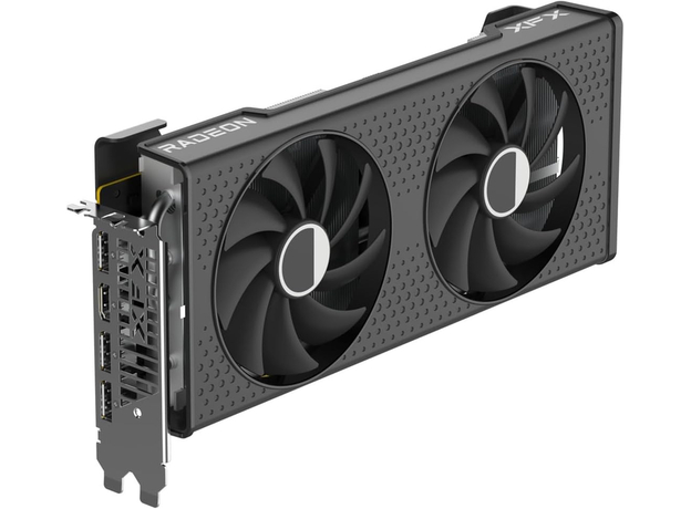 Видеокарта XFX PCI-Ex Radeon RX 7600 XT SPEEDSTER SWFT 210 16GB GDDR6 (128bit) (2810/18000) (1x HDMI, 3x DisplayPort) (RX-76TSWFTFP)  Видеокарта XFX PCI-Ex Radeon RX 7600 XT SPEEDSTER SWFT 210 16GB GDDR6 (128bit) (2810/18000) (1x HDMI, 3x DisplayPort) (RX-76TSWFTFP)