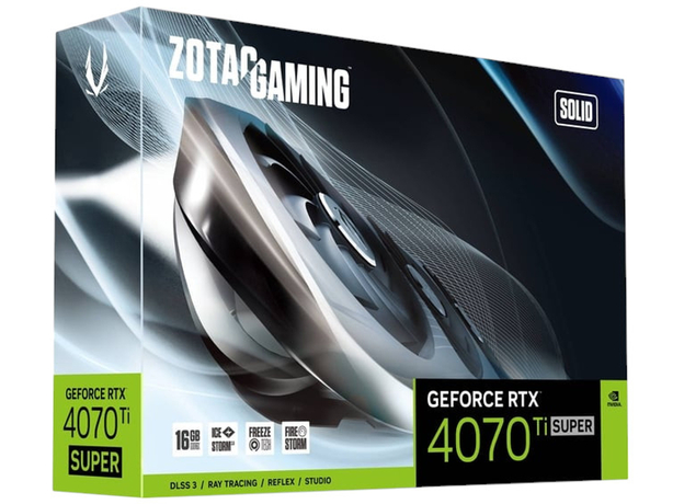 Видеокарта Zotac Gaming PCI-Ex GeForce RTX 4070 Ti SUPER SOLID 16GB GDDR6X (256bit) (2610/21000) (1 x HDMI, 3 x DisplayPort) (ZT-D40730R-10P) - изображение 8 Видеокарта Zotac Gaming PCI-Ex GeForce RTX 4070 Ti SUPER SOLID 16GB GDDR6X (256bit) (2610/21000) (1 x HDMI, 3 x DisplayPort) (ZT-D40730R-10P) - изображение 8