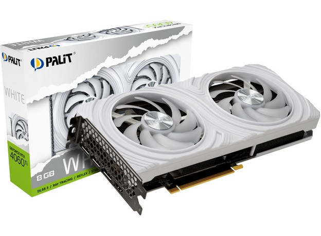 Видеокарта Palit PCI-Ex GeForce RTX 4060 Ti 8GB GDDR6 (128bit) (2535/18000) (1 x HDMI, 3 x DisplayPort) White (NE6406T019P1-1048L) - изображение 8