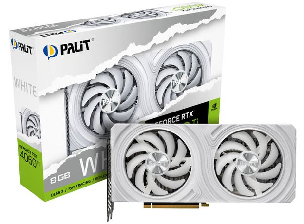 Видеокарта Palit PCI-Ex GeForce RTX 4060 Ti 8GB GDDR6 (128bit) (2535/18000) (1 x HDMI, 3 x DisplayPort) White (NE6406T019P1-1048L) - изображение 9