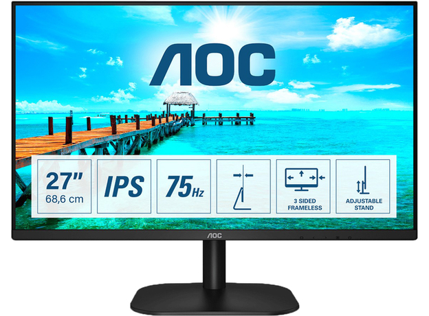 Монитор 27" AOC 27B2H/EU (27B2H/EU/01)  Монитор 27" AOC 27B2H/EU (27B2H/EU/01)