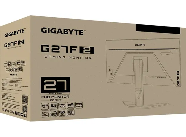 Монитор 27" Gigabyte Aorus G27F 2 Gaming Monitor - изображение 8