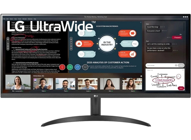 Монитор 34" LG UltraWide 34WP500-B  Монитор 34" LG UltraWide 34WP500-B
